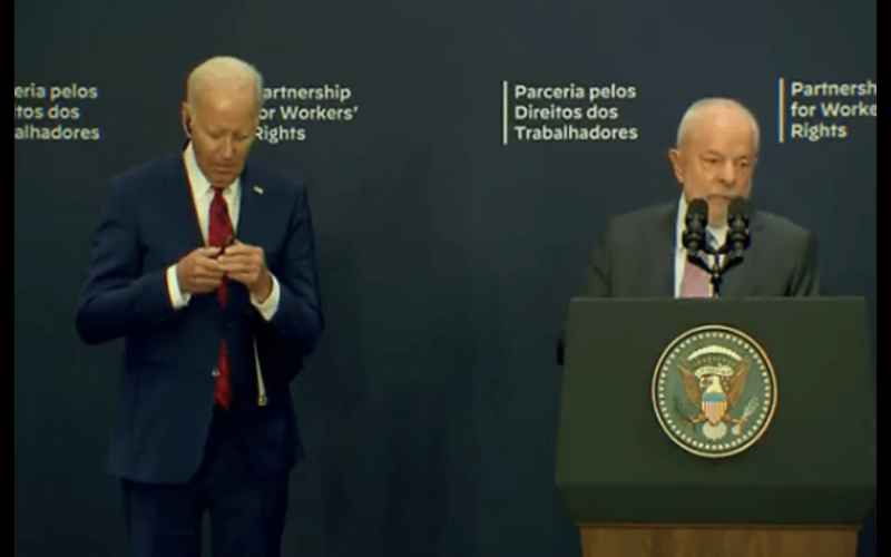  Biden Reveals He’s Told What to Do, Almost Knocks Over Flag, and Brazilian President’s Unique Reaction