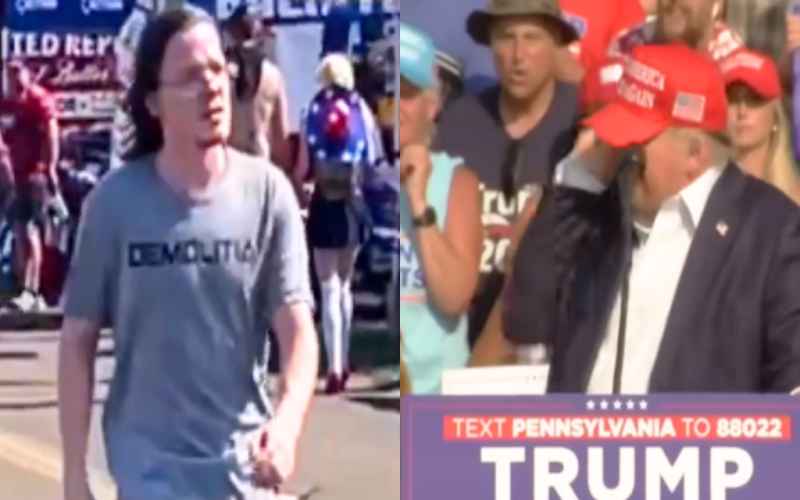  Disturbing New Footage Shows Crooks Wandering Around Rally Over an Hour Before Shooting Trump